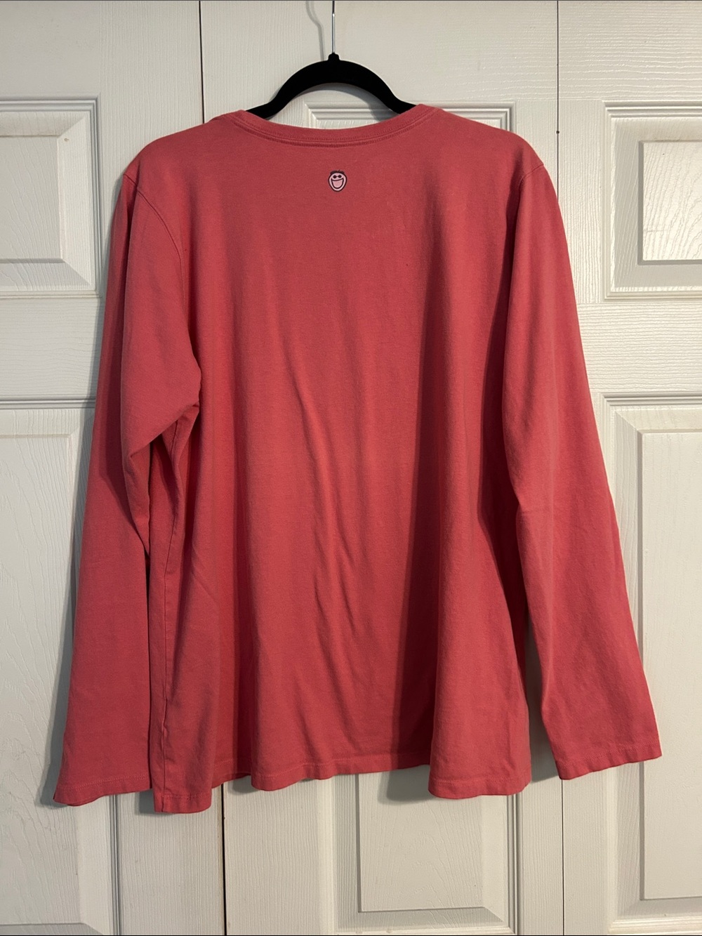 LIFE IS GOOD Coral-Pink Long Sleeve T-Shirt Downward Dog Graphic Crewneck XL - Picture 6 of 8